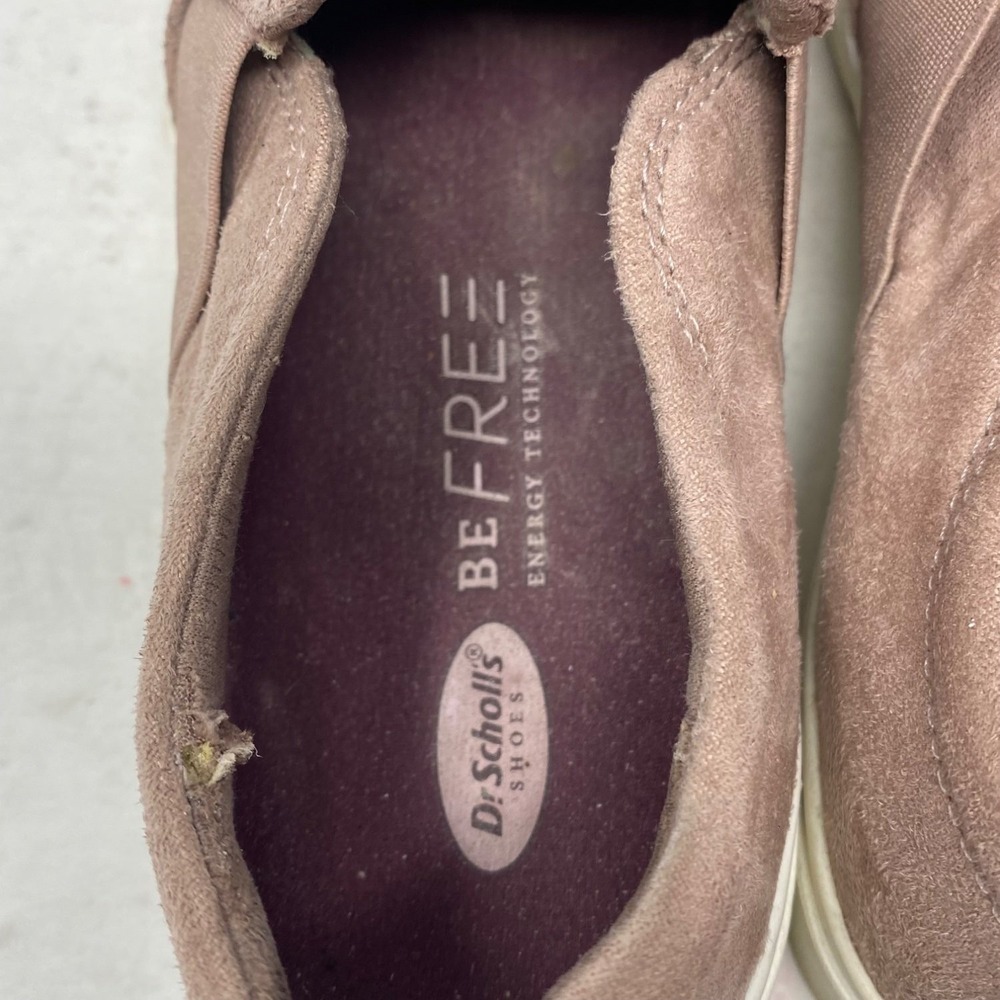 Dr. Scholls Be Free Womens Slip On Sneakers Pink Perforated Faux Suede 7M - Picture 14 of 15